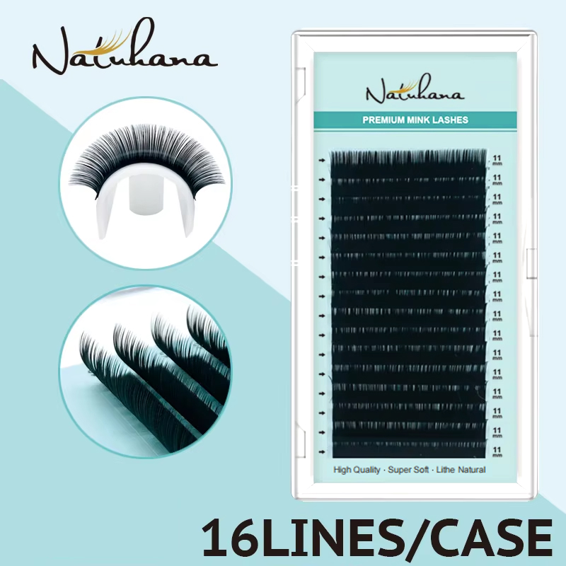 Eyelash Extension Korea Natural - NATUHANA Corea PBT 16 File BC