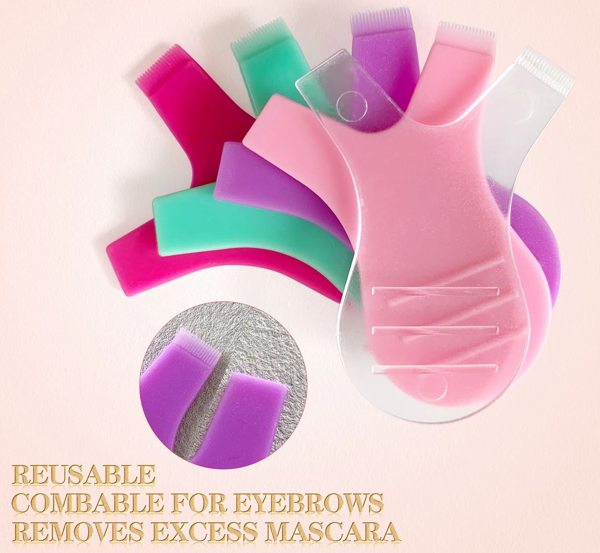 Eyelash Extension Y Shape - 50 pz Spazzole per ciglia in