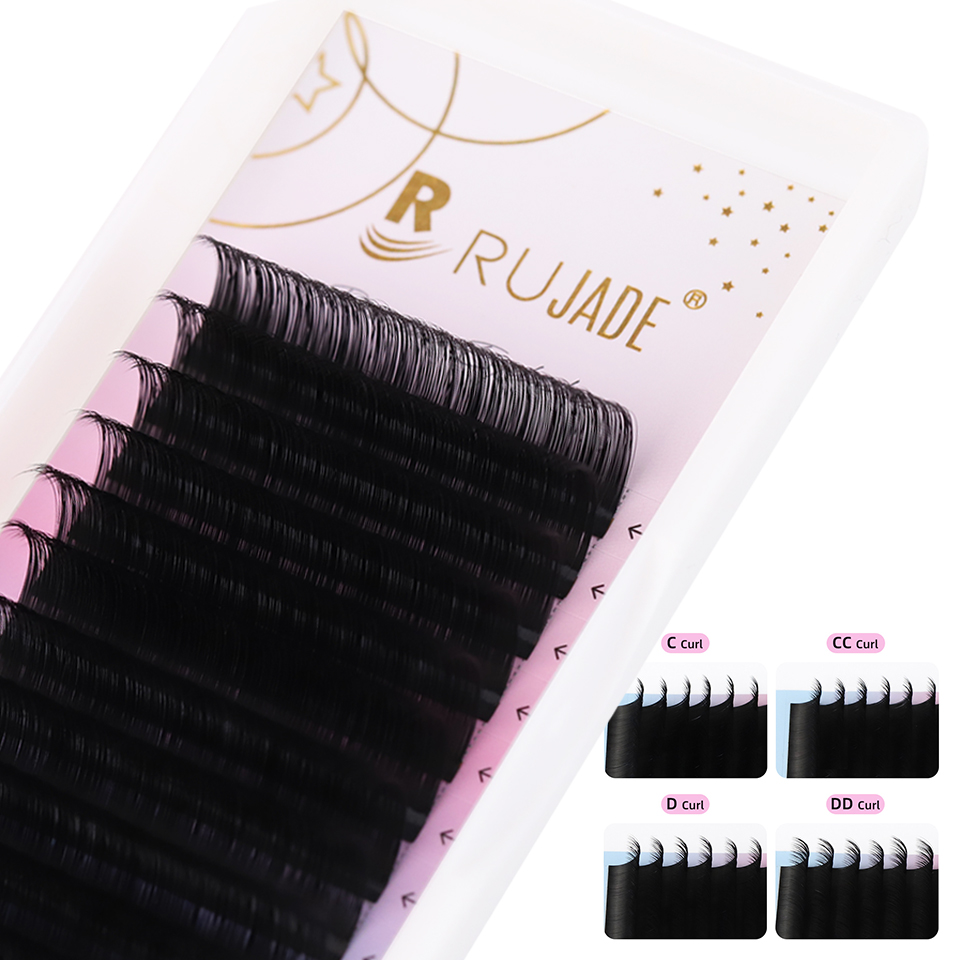 Eyelash Extension Korea Natural - Extension ciglia RUJADE Russian Volume C