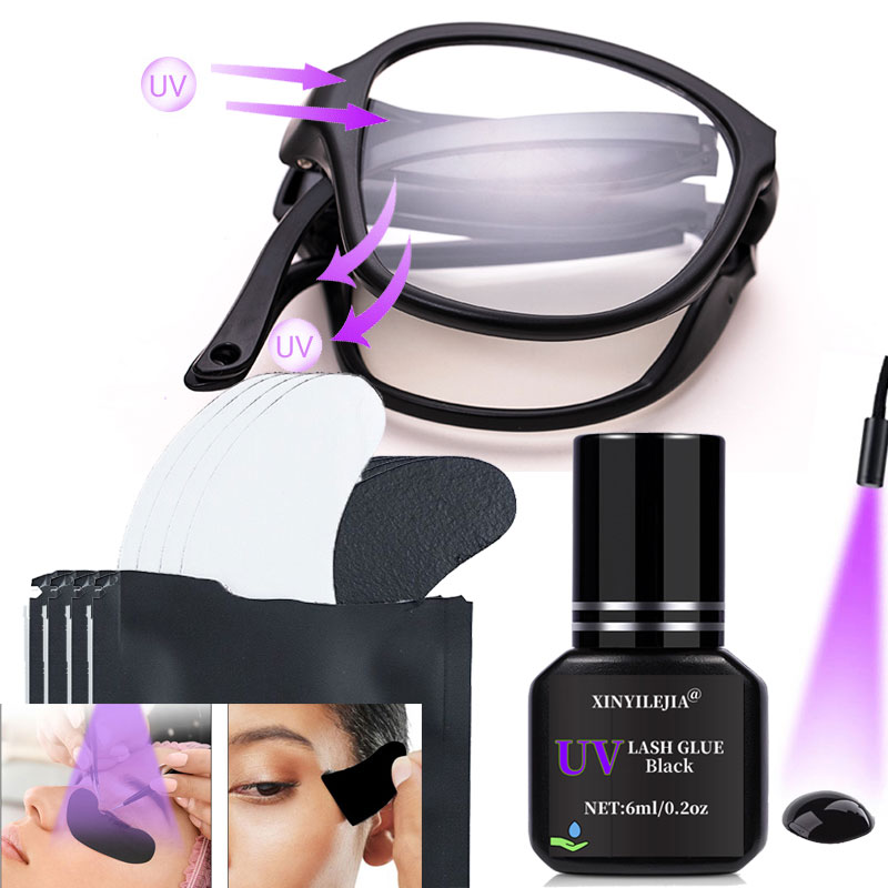 Eyelash Extension With Glasses - Occhiali protettivi UV Colla per ciglia