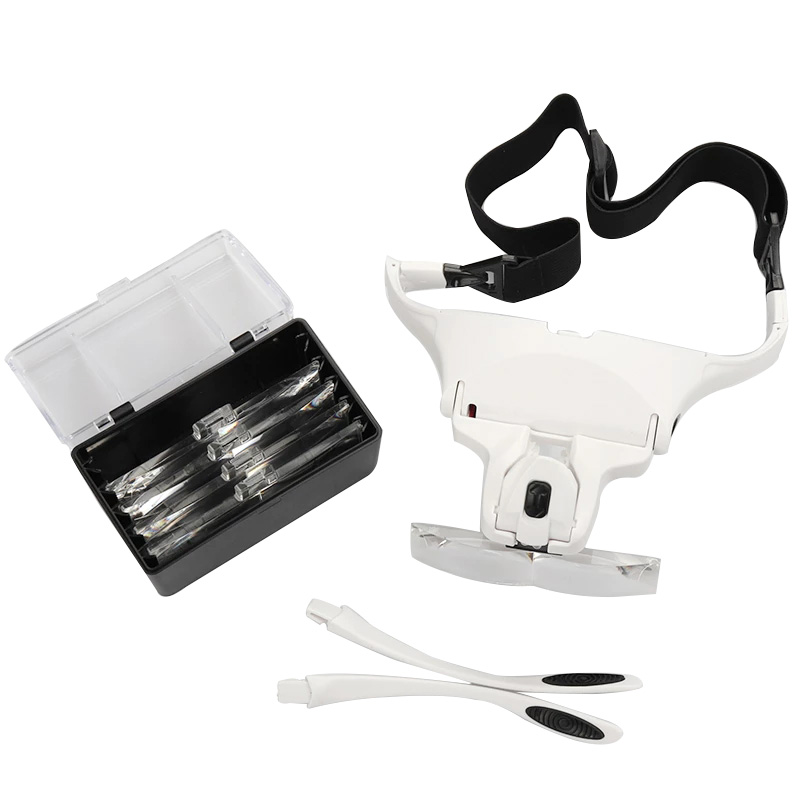 Eyelash Extension With Glasses - 5 lenti d'ingrandimento lampada a luce