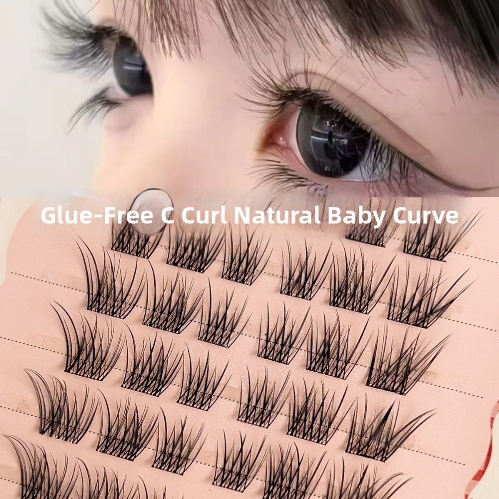 Eyelash Extension No 8 - 60 Ciuffetti di Ciglia Finte Nere
