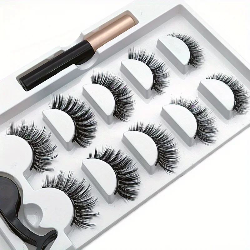 Set di 5 paia di ciglia magnet - Eyelash Extension Uv Glue recensione e prezzo