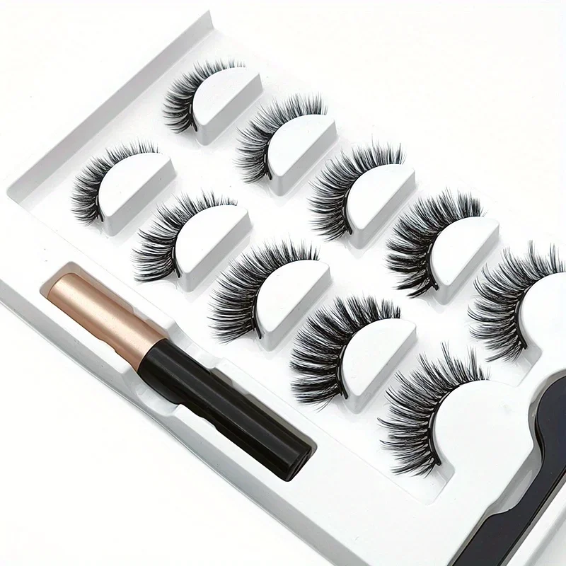 Set di 5 paia di ciglia magnet - Eyelash Extension Uv Glue recensione e prezzo