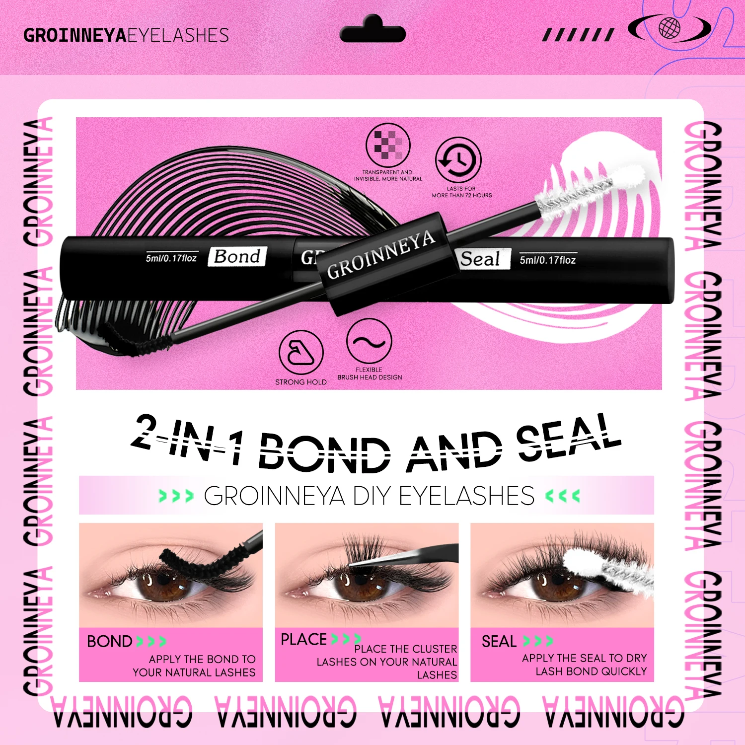GROINNEYA Kit grappoli per cig - Eyelash Extension Home Service recensione e prezzo
