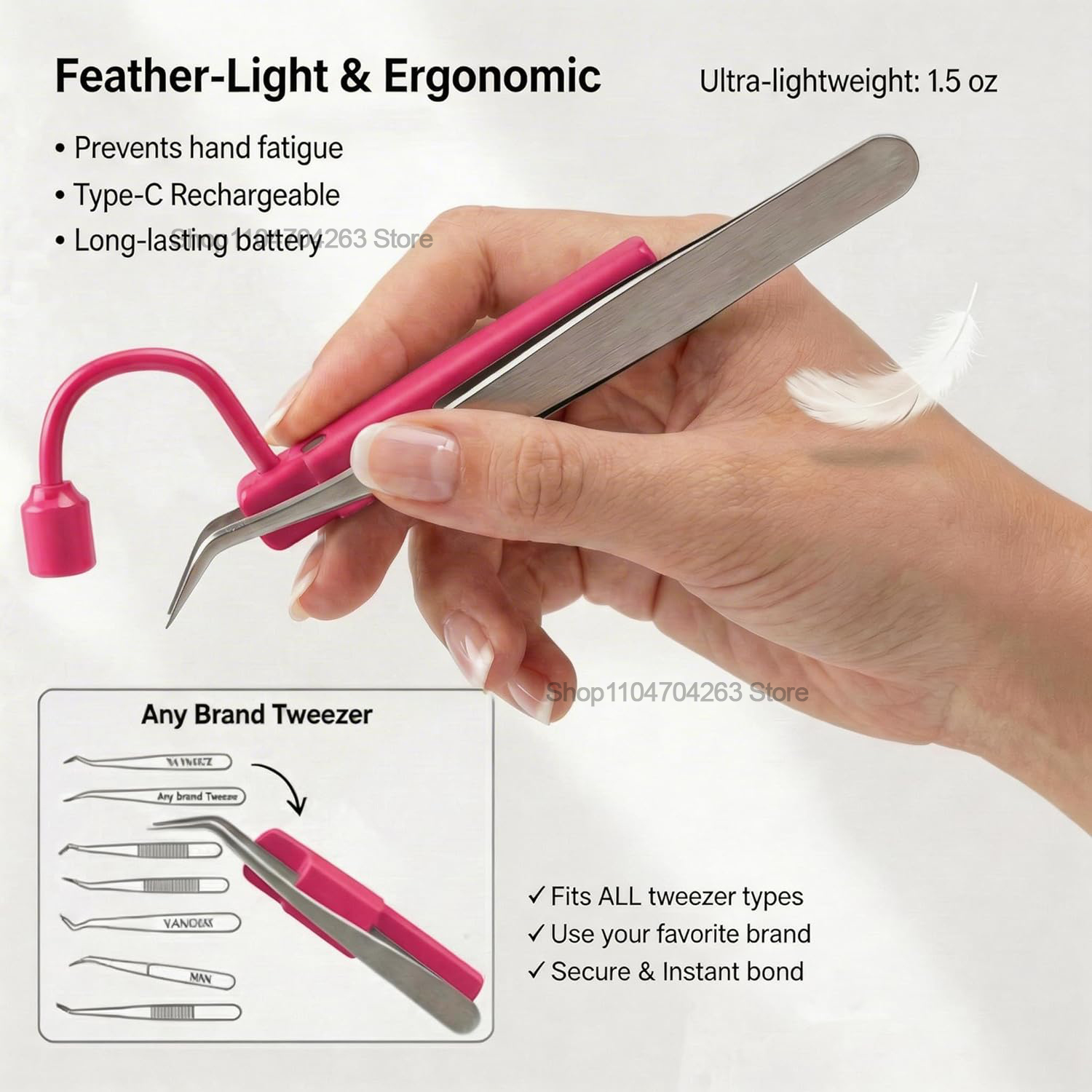 Mini Lampada UV per Ciglia 180 - Lash Extension Tweezers recensione e prezzo