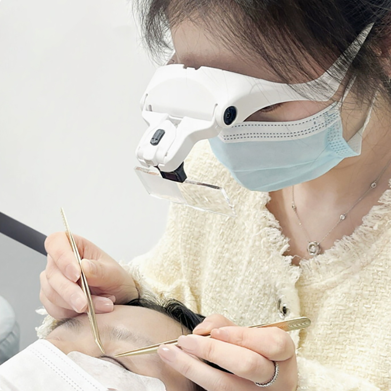 Lente d'ingrandimento regolabi - Eyelash Extension With Glasses recensione e prezzo
