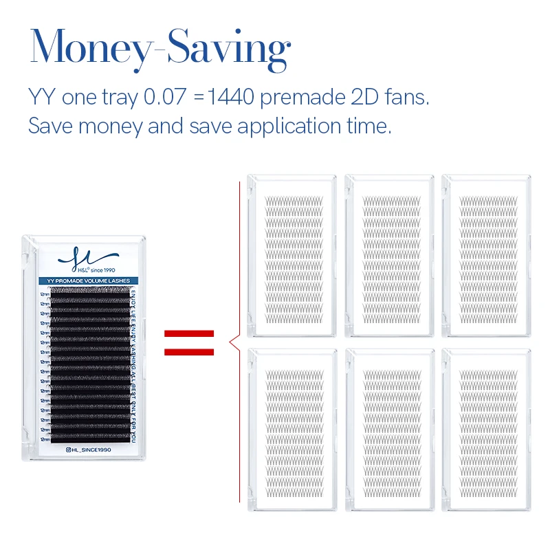 16 ros YY forma ciglia estensi - Eyelash Extension Y Shape recensione e prezzo