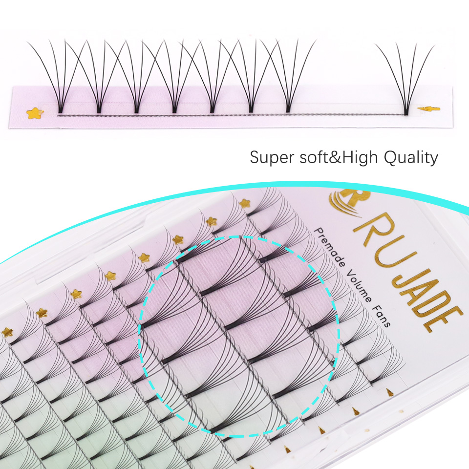 Rujade Premade Volume Fans Cig - Eyelash Extension Korea Natural recensione e prezzo